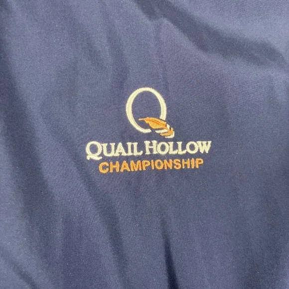 Polo Golf Ralph Lauren Mens XL Navy Windbreaker Quail Hollow Championship Jacket - Picture 4 of 9